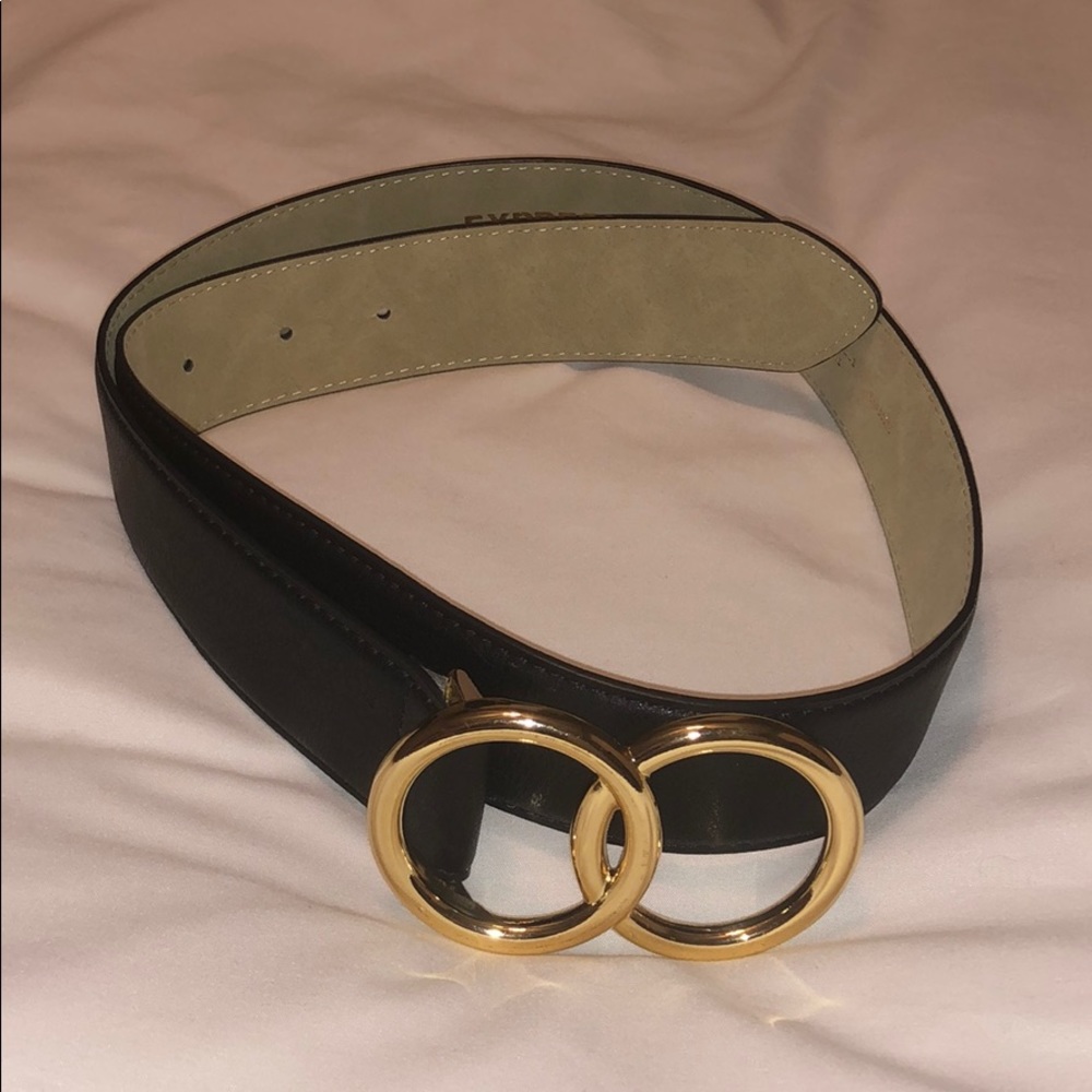 Black Double circle belt